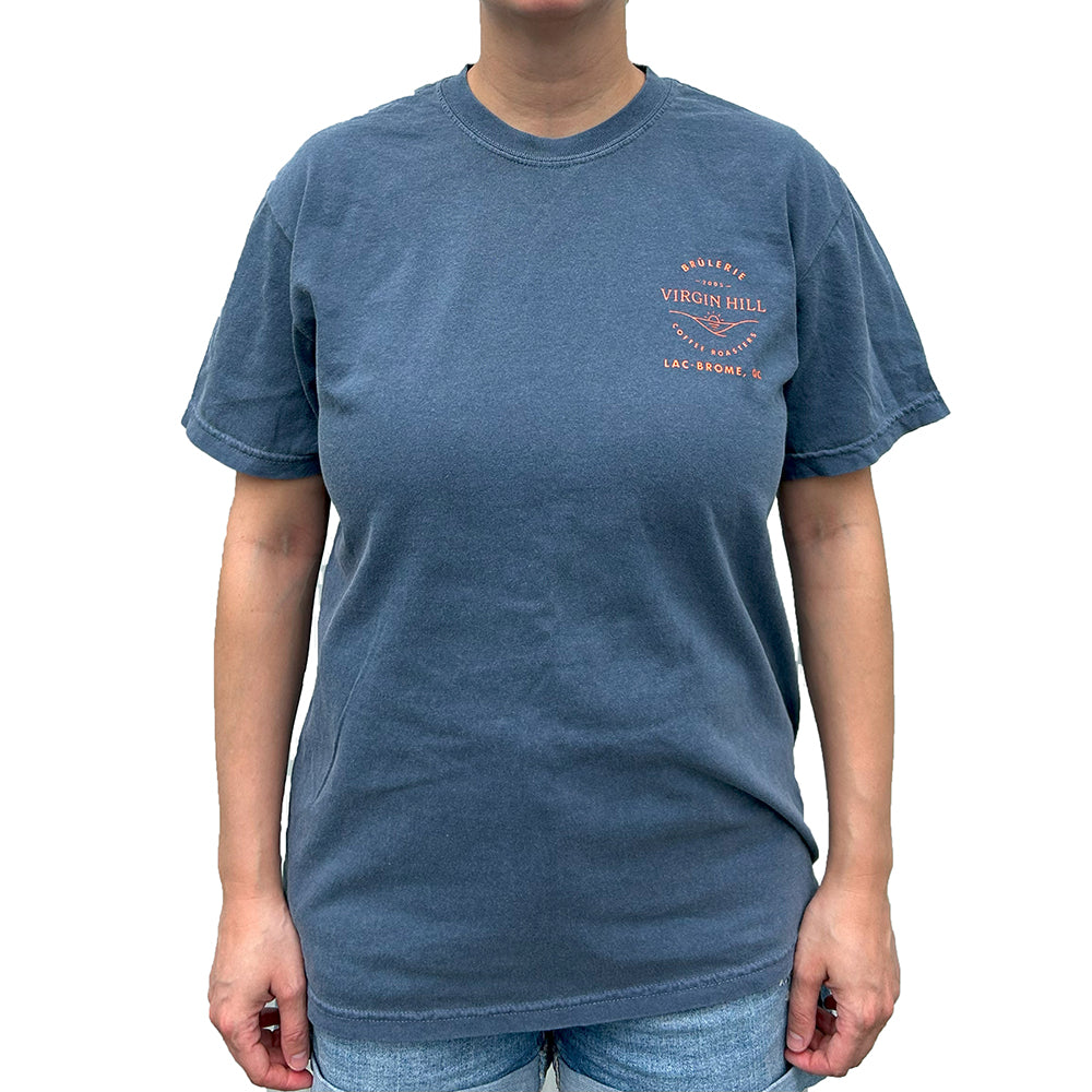 Blue VH T-Shirt with Orange Logo