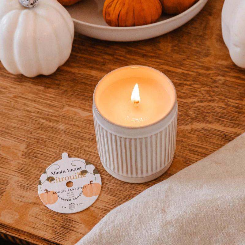 Pumpkin - Reusable candle 8oz - Mimi & August