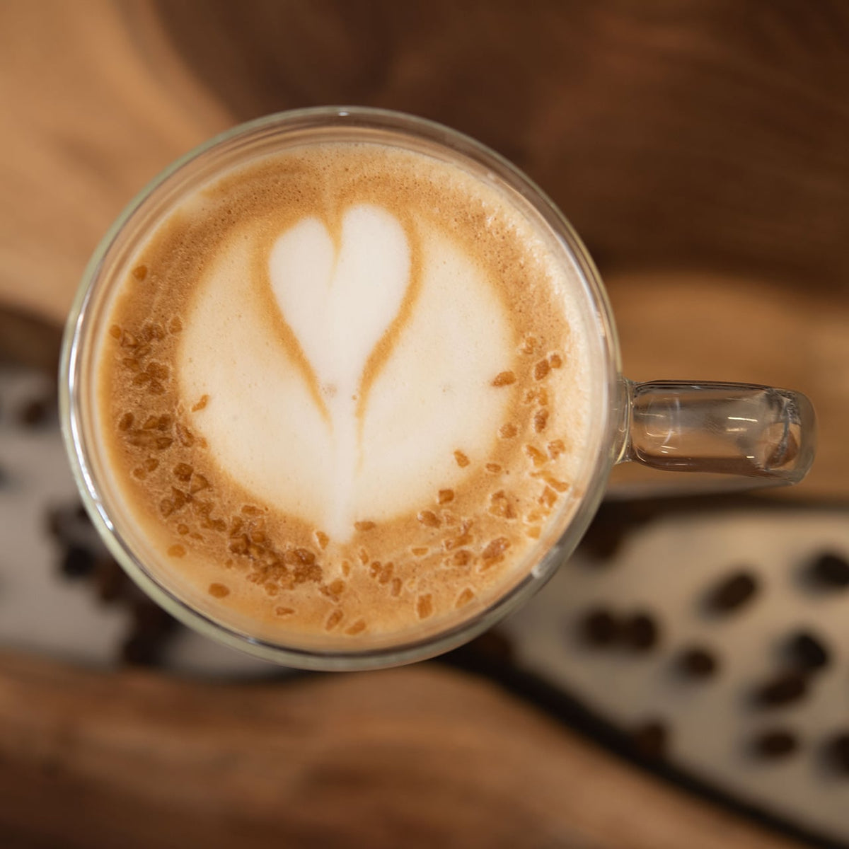 Latte art at Atelier de café