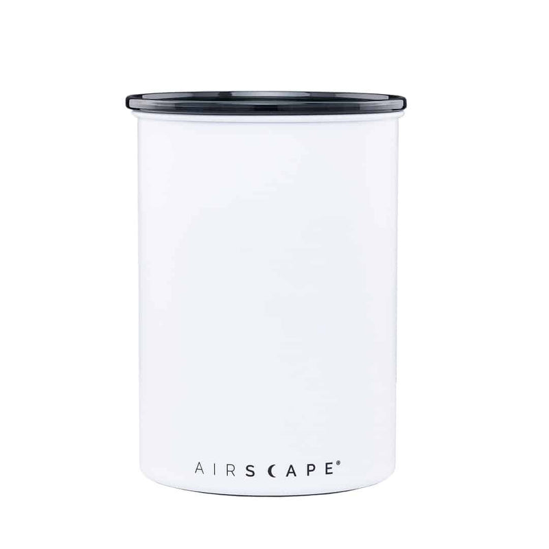 Airscape 500g matte white coffee canister