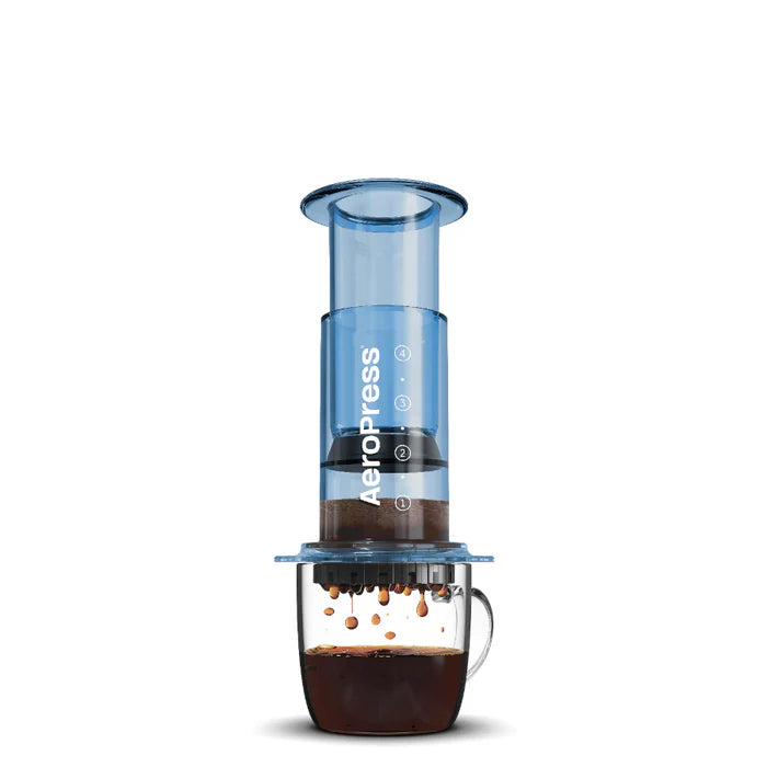 Aeropress Clear Coffee Maker - Blue