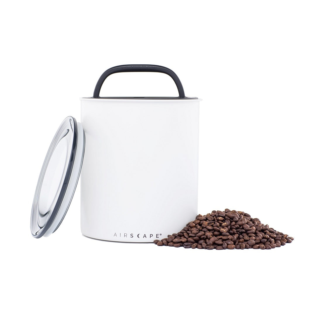 Airscape Kilo Coffee Canister Matte White