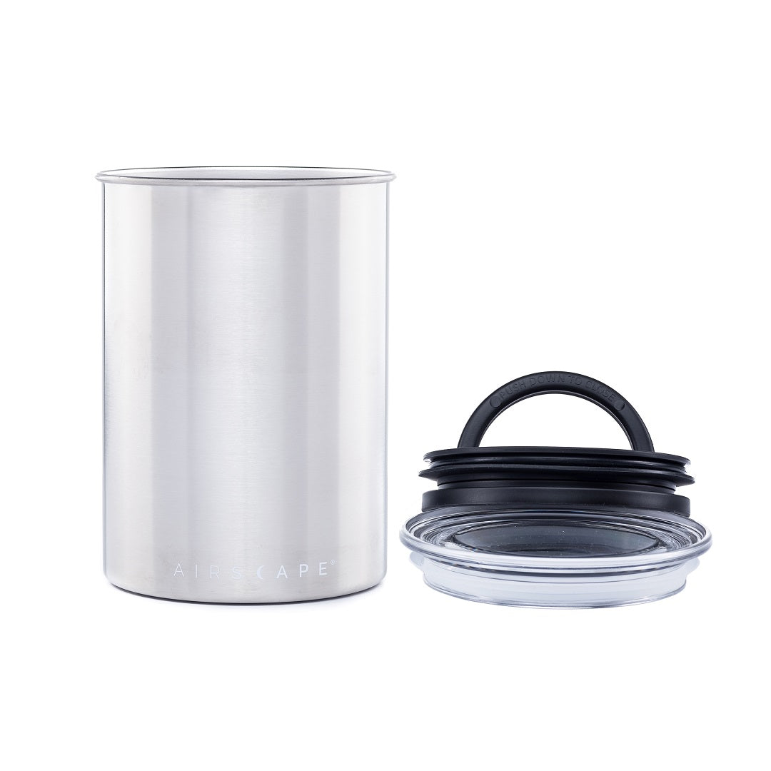 Airscape 500g Brushed Steel Coffee Canister