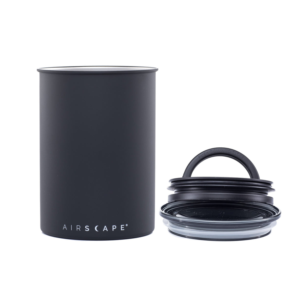 Airscape 500g Matte Black Coffee Canister