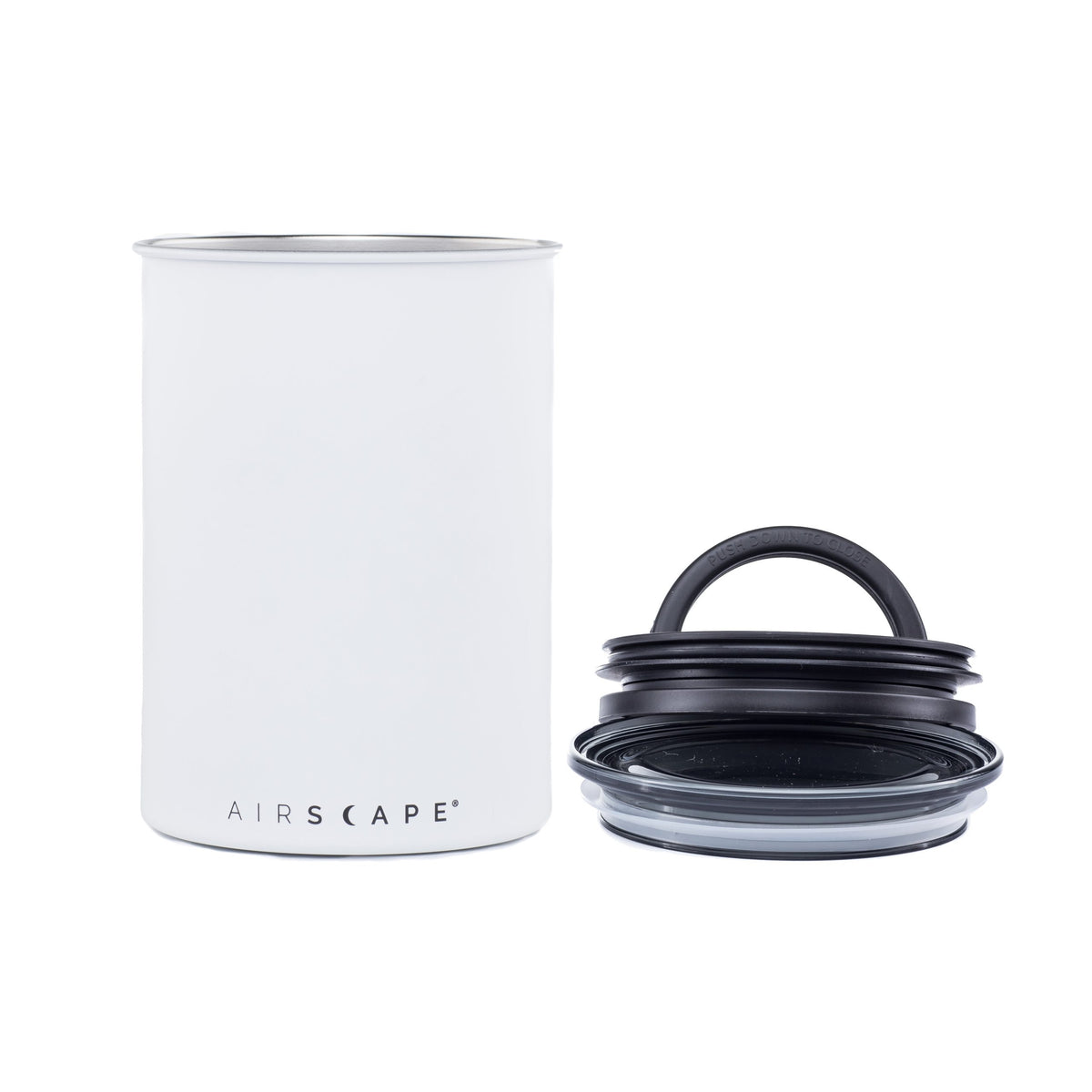 Airscape 500g Matte White Coffee Canister