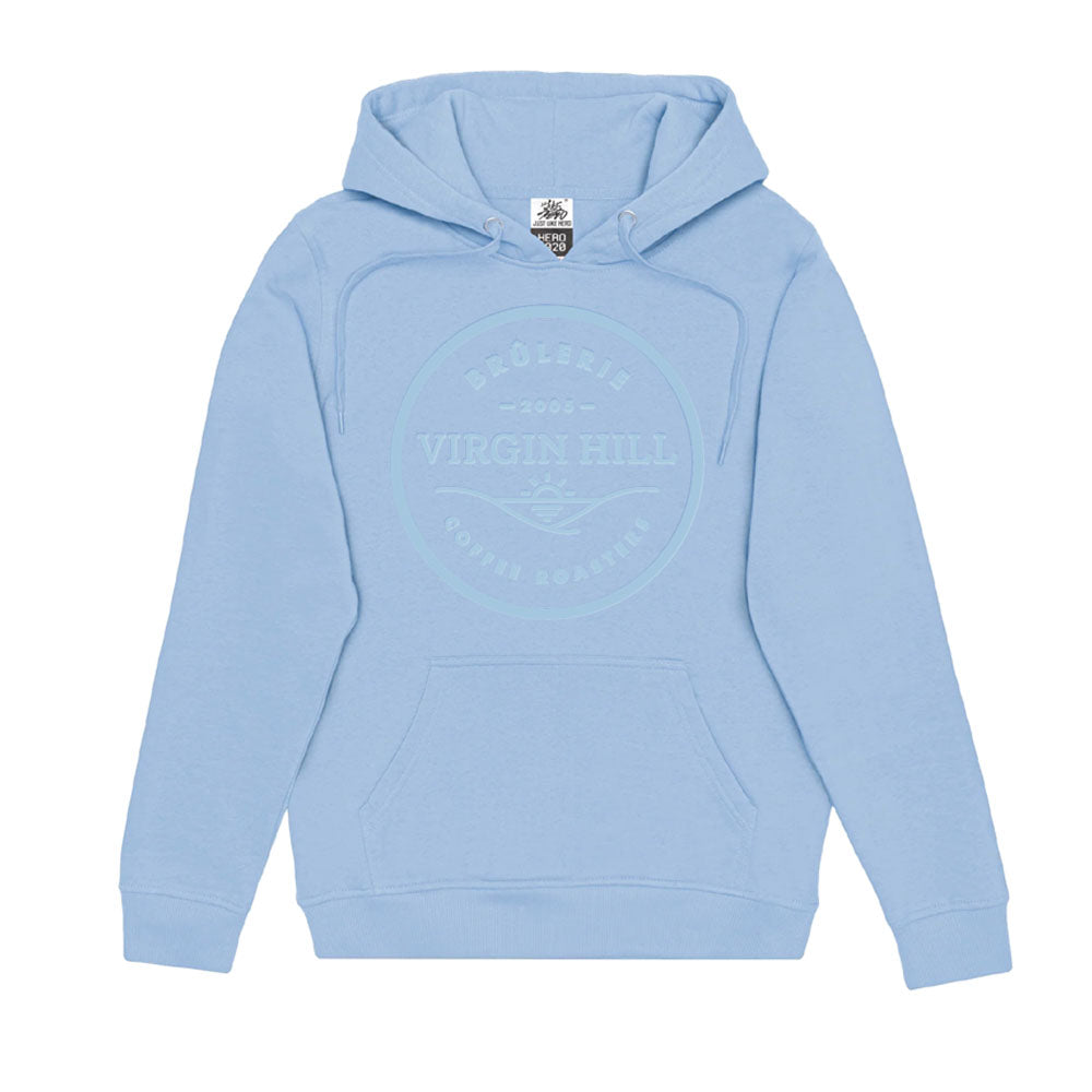 Blue Puff Logo Hoodie