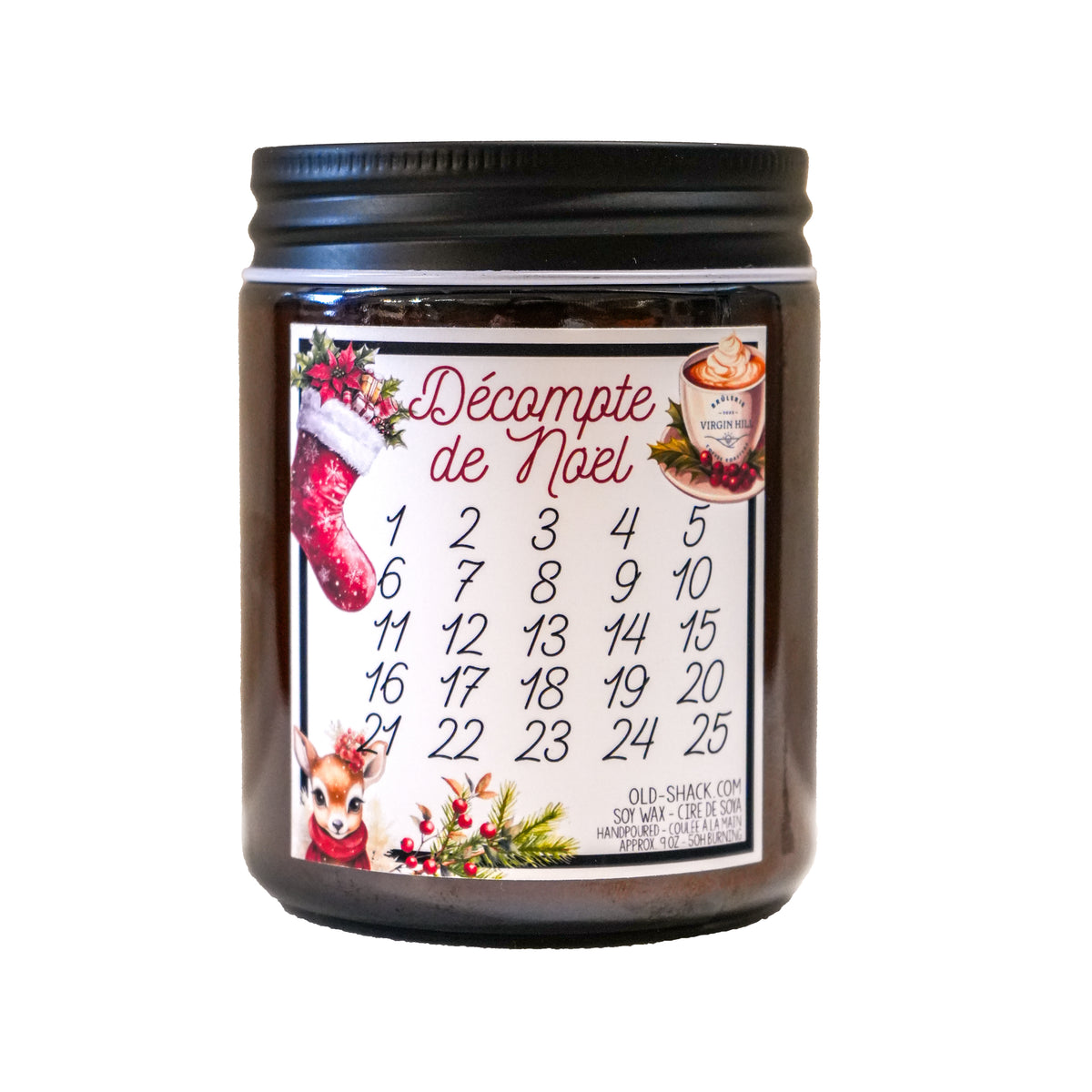 Bougie Décompte de Noel