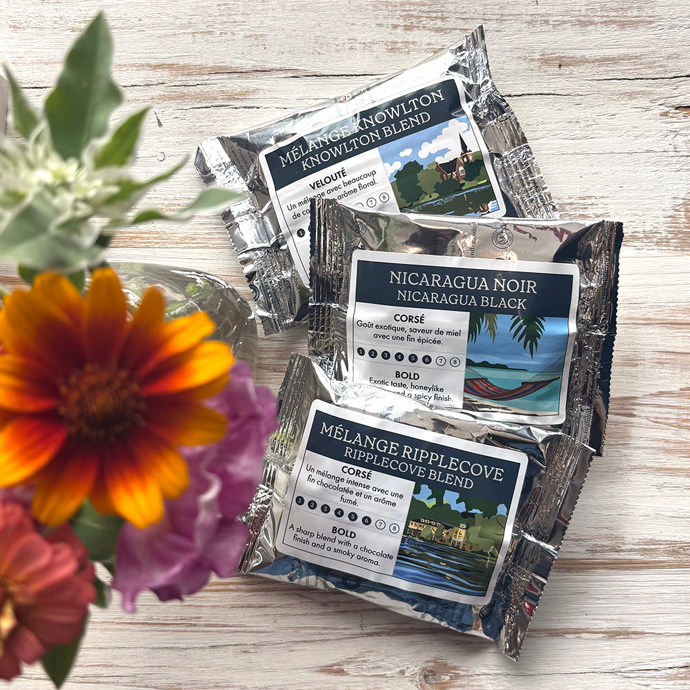 Various Sample Coffee Packs