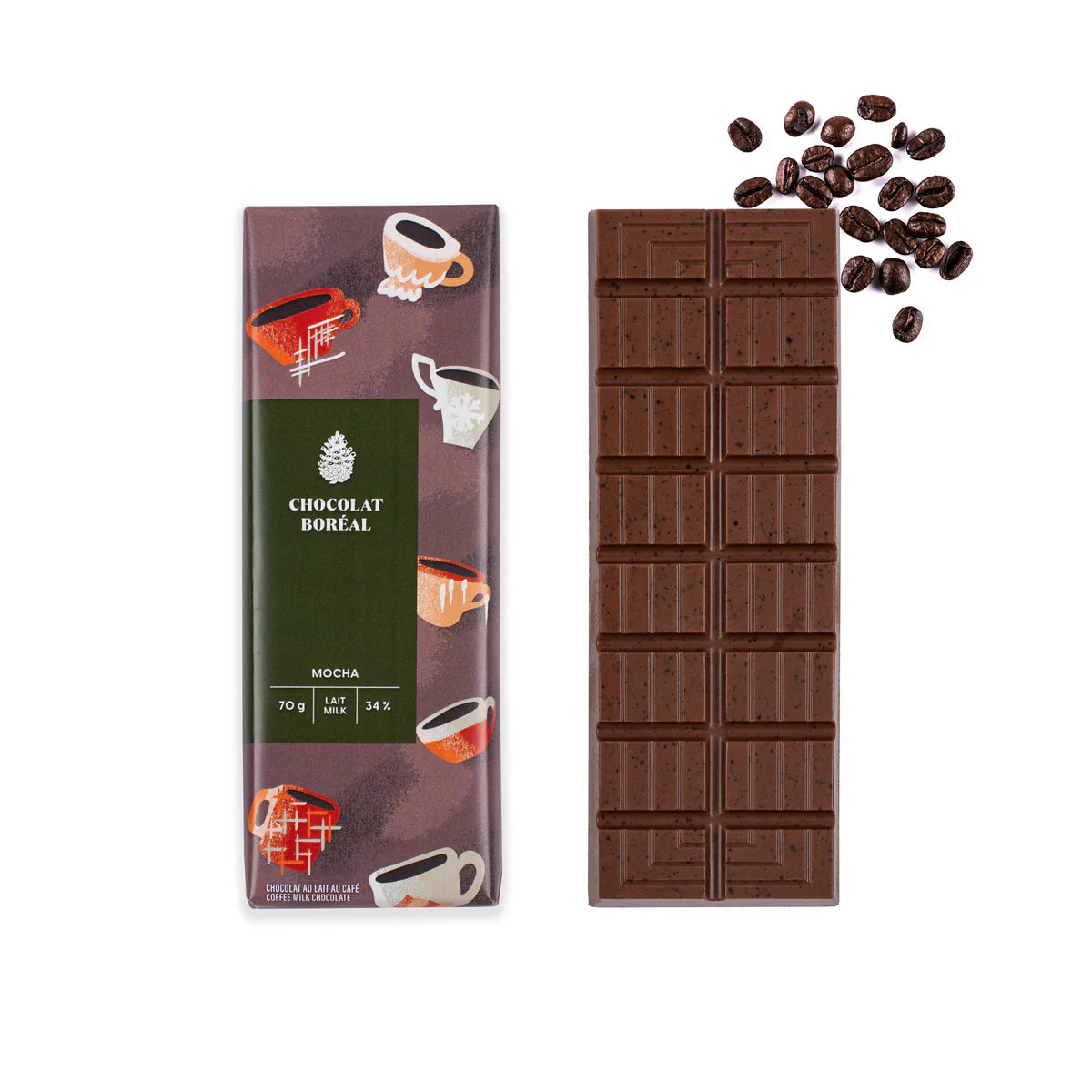 MILK Chocolate Bar - Mocha (70gr)