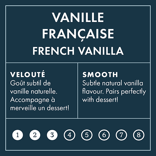 French Vanilla intensity 3 on 8