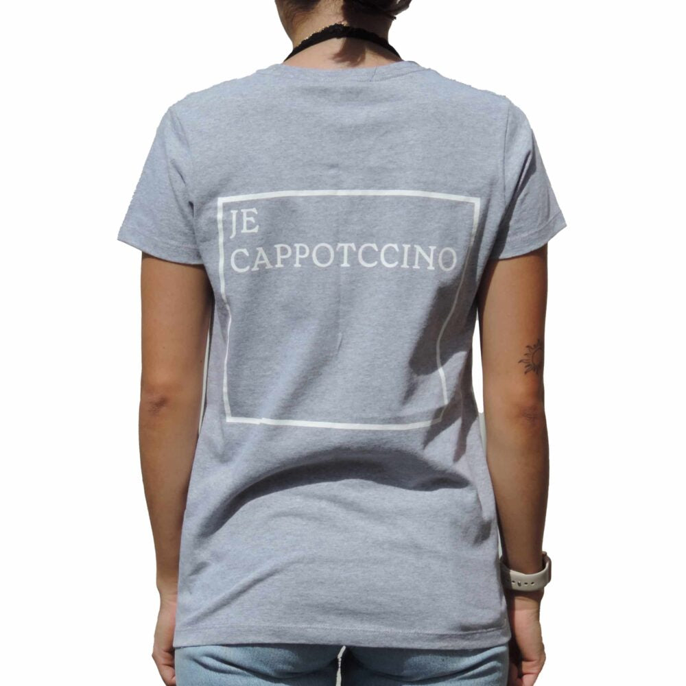Grey T-shirt « Je Cappotccino »
